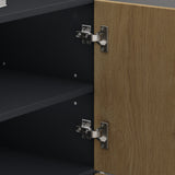 glasvilla Schuhschrank Schuhkommode mit 3 Schränken BTH: 45x36x120 cm Schuhregal Möbel Schuhschrank02