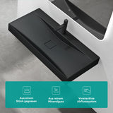 glasvilla Waschbecken Hängewaschtisch Aufsatzwaschschale aus Mineralguss Col810