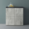glasvilla Möbel Comoda Armario de Almacenamiento con 4 Puertas Sideboard Armario Armario de Uso Múltiple Armario04