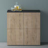 glasvilla Möbel Comoda Armario de Almacenamiento con 4 Puertas Sideboard Armario Armario de Uso Múltiple Armario04