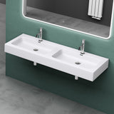 lavabo double Glasvilla, lavabo à poser, lavabo suspendu, lavabo en fonte minérale, meuble-lavabo Col830