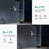 glasvilla Pendelleuchte 100cm LED Hängelampe Linear design 3000K/4000K/6000K Verstellbares Kabel 38W Hängeleuchte für Esszimmer Wohnzimmer Schlafzimmer