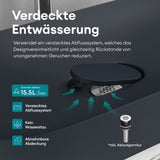 glasvilla Waschbecken Aufsatzwaschbecken Waschschale aus Mineralguss inkl. Nano-Versiegelung Col826