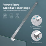 glasvilla Duschwand für Dusche Duschabtrennung Walk-In Dusche ESG-Sicherheitsglas 10mm NANO Glas Bremen2K