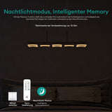 glasvilla Pendelleuchte LED Hängelampe Dimmbar mit Fernbedienung Verstellbares Kabel Hängeleuchte für Esszimmer Wohnzimmer Schlafzimmer