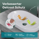 glasvilla Waschbecken Mineralguss Aufsatzwaschbecken Waschschale Col808