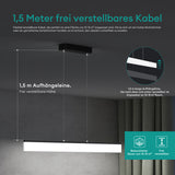 glasvilla Pendelleuchte LED Hängelampe Dimmbar mit Fernbedienung Verstellbares Kabel Hängeleuchte für Esszimmer Wohnzimmer Schlafzimmer