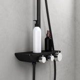 glasvilla Duschsystem mit Hand- und Kopfbrause Regendusche Duscharmatur mit Wandhalterungs-Set