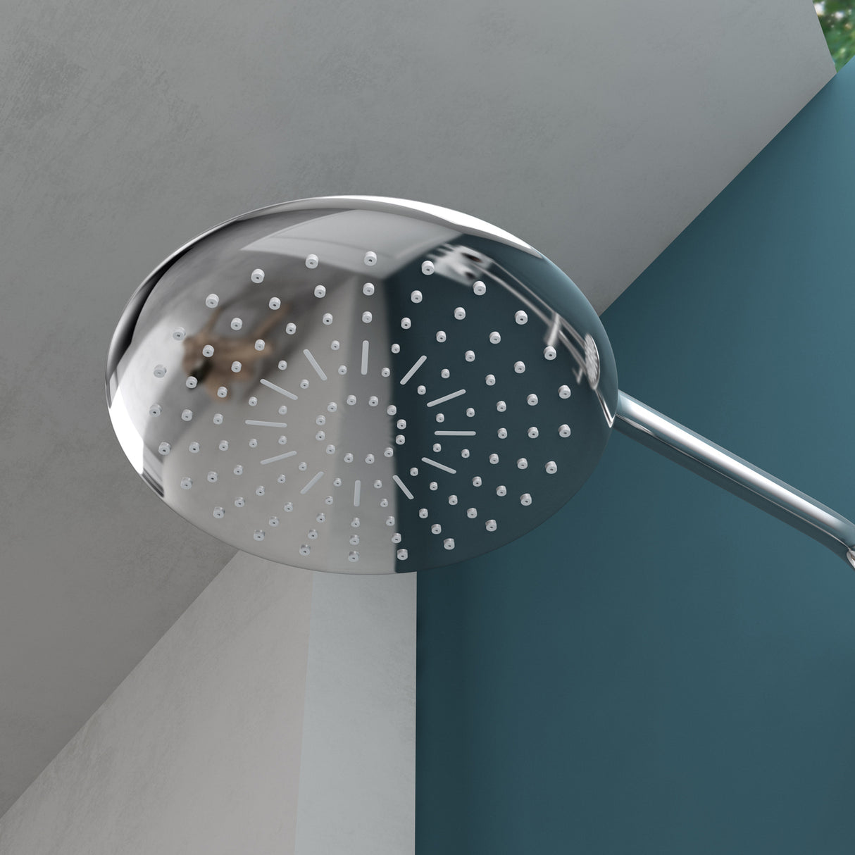 glasvilla Duschsystem mit Hand- und Kopfbrause Regendusche Duscharmatur mit Wandhalterungs-Set