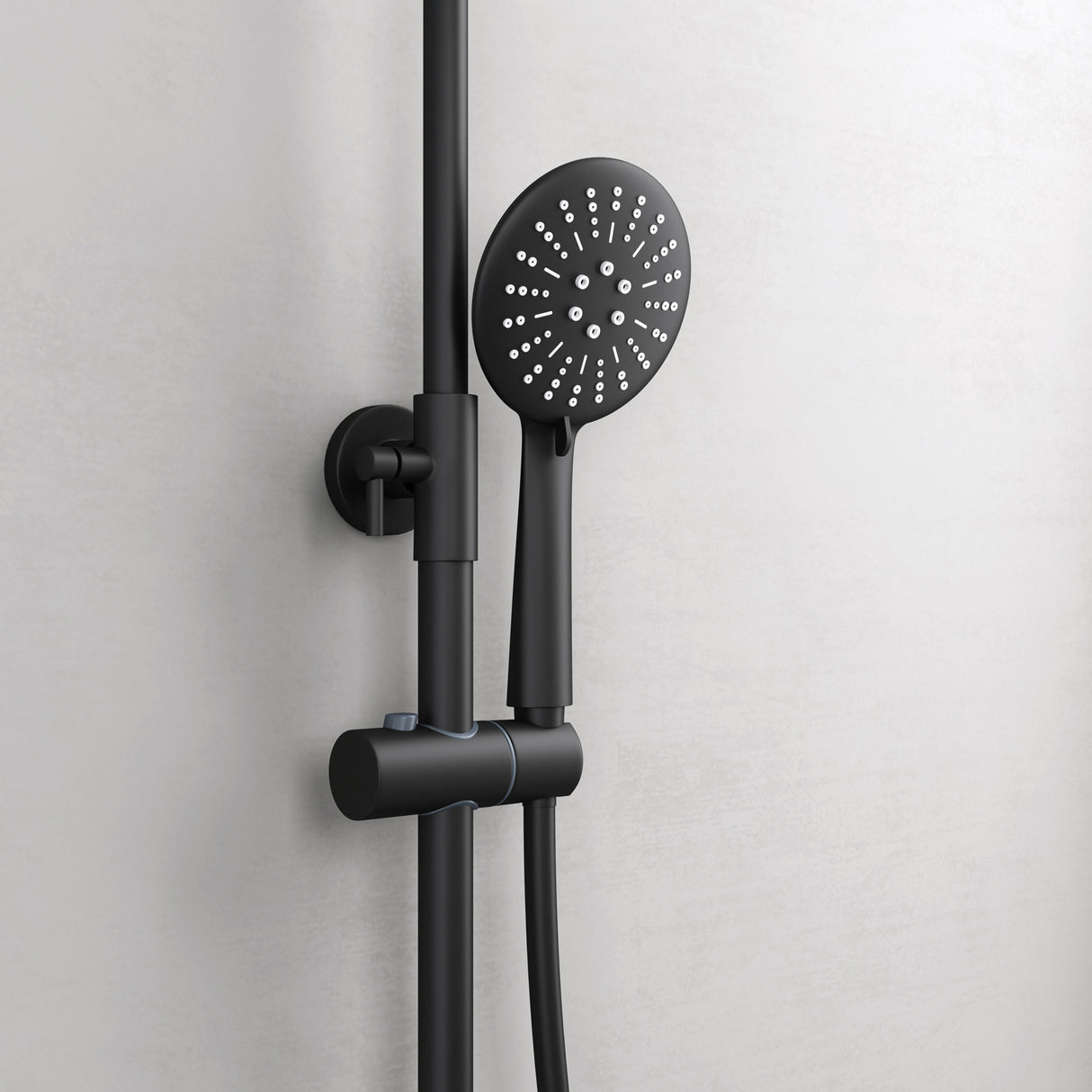 glasvilla Duschsystem mit Hand- und Kopfbrause Regendusche Duscharmatur mit Wandhalterungs-Set