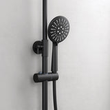 glasvilla Duschsystem mit Hand- und Kopfbrause Regendusche Duscharmatur mit Wandhalterungs-Set