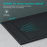 glasvilla Duschwanne Duschtasse aus Mineralguss Mineralgusswan DIN-Anschlüsse Geoma10