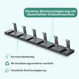 glasvilla Kleiderhaken ohne Bohren Wandgarderobe Wandhaken aus Edelstahl Garderobenleiste Garderobenhaken Stalo-04+05