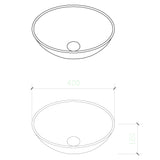 glasvilla Waschbecken Glas Aufsatzwaschbecken Glaswaschbecken Handwaschbecken Rund Waschschale