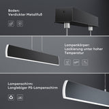 glasvilla Pendelleuchte 100cm LED Hängelampe Dimmbar mit Fernbedienung 3000K/4000K/6000K Verstellbares Kabel 20W Hängeleuchte für Esszimmer Wohnzimmer Schlafzimmer