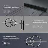 glasvilla Pendelleuchte 100cm LED Hängelampe Linear design 3000K/4000K/6000K Verstellbares Kabel 38W Hängeleuchte für Esszimmer Wohnzimmer Schlafzimmer