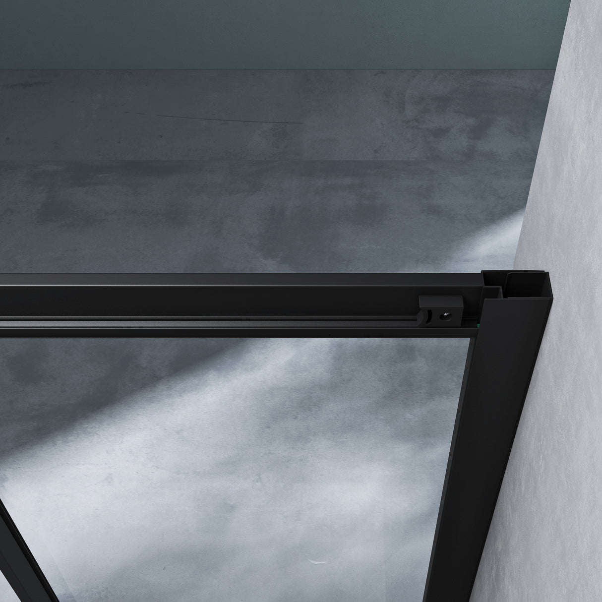 glasvilla Duschkabine mit Doppel-Schiebetür Duschtür Eckeinstieg Echtglas Lotuseffekt 6mm ESG-Sicherheitsglas Ravenna16K Schwarz