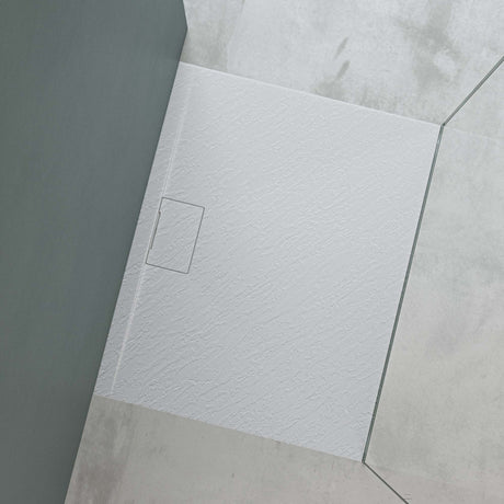 glasvilla Duschwanne aus Mineralguss Duschtasse Mineralgusswanne DIN-Anschlüsse Geoma07