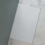 glasvilla Duschwanne aus Mineralguss Duschtasse Mineralgusswanne DIN-Anschlüsse Geoma07