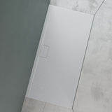 glasvilla Duschwanne aus Mineralguss Duschtasse Mineralgusswanne DIN-Anschlüsse Geoma07