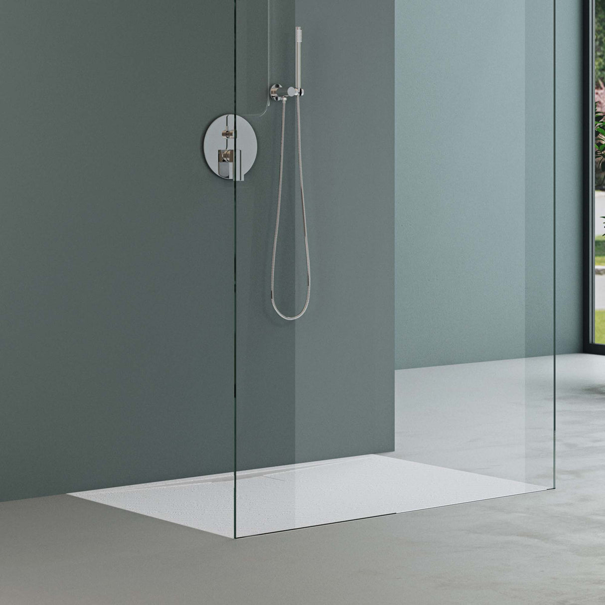 glasvilla Duschwanne aus Mineralguss Duschtasse Mineralgusswanne DIN-Anschlüsse Geoma07