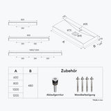 glasvilla Waschbecken Hängewaschtisch Aufsatzwaschschale aus Mineralguss Col810