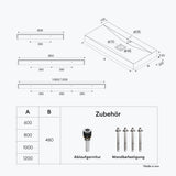 Lavabo Glasvilla, lavabo suspendu, lavabo à poser en matériau minéral moulé, Col810