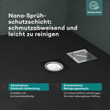 glasvilla Duschwanne Duschtasse aus Mineralguss Mineralgusswan DIN-Anschlüsse Geoma09