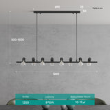 glasvilla Pendelleuchte LED Hängelampe Verstellbares Kabel Hängeleuchte für Esszimmer Wohnzimmer Schlafzimmer