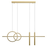 glasvilla Pendelleuchte 100cm LED Hängelampe Linear design 3000K/4000K/6000K Verstellbares Kabel 38W Hängeleuchte für Esszimmer Wohnzimmer Schlafzimmer