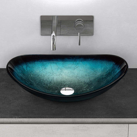 Lavabo de Vidrio Glasvilla Minerva Lavabo Sobre Encimera Ovalado