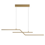 glasvilla Pendelleuchte 105cm LED Hängelampe Linear design 3000K/4000K/6000K Verstellbares Kabel 18W Hängeleuchte für Esszimmer Wohnzimmer Schlafzimmer