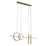 glasvilla Pendelleuchte 100cm LED Hängelampe Linear design 3000K/4000K/6000K Verstellbares Kabel 38W Hängeleuchte für Esszimmer Wohnzimmer Schlafzimmer