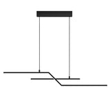 glasvilla Pendelleuchte 105cm LED Hängelampe Linear design 3000K/4000K/6000K Verstellbares Kabel 18W Hängeleuchte für Esszimmer Wohnzimmer Schlafzimmer