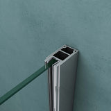 glasvilla Fünfeck-Duschkabine mit Duschtasse Duschwand Echtglas ebenerdige Montage möglich 8mm ESG Dusche Ravenna08