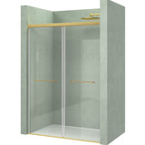 glasvilla Duschtür Nischentür dusche mit Doppelschiebetür Duschakbine Duschabtrennung, 8mm Sicherheitsglas mit Nanobeschichtung, Soft-Close-System Teramo67K