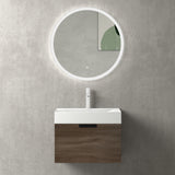 glasvilla Badmöbel-Set mit Soft-Close Schublade Wandmontage inkl. Waschbecken Lonato