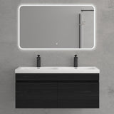 glasvilla Badmöbel Set Badezimmermöbel mit Mineralguss Waschbecken Waschtisch Botanica