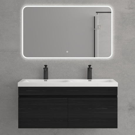 glasvilla Badmöbel Set Badezimmermöbel mit Mineralguss Waschbecken Waschtisch Botanica