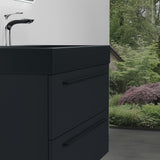 glasvilla Badmöbel-Set Waschbeckenunterschrank Waschtisch mit Unterschrank inkl. Mineralguss-Waschbecken in Anthrazit Quadratto