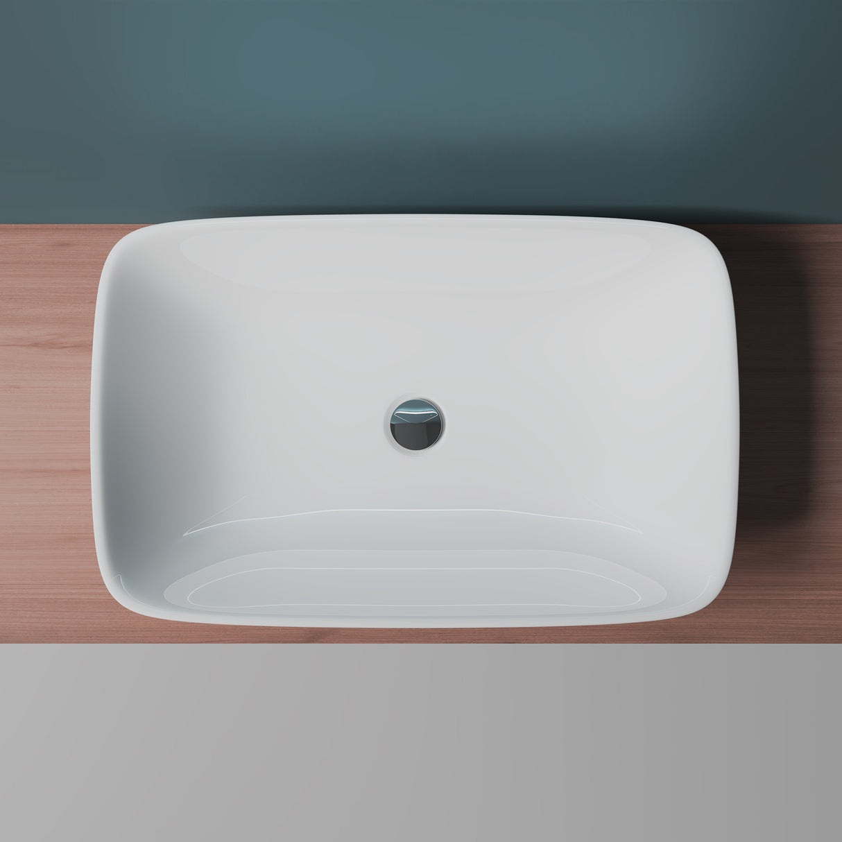 glasvilla Waschbecken Aufsatzwaschbecken,weiß Brüssel159 aus Keramik,mit Nano-Beschichtung