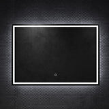 glasvilla Wandspiegel Badezimmer Spiegel LED Bad-Spiegel mit Touchschalter, Beschlagfrei durch Antifog-Schicht LED-Spiegel02