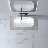 glasvilla Waschbeckenauflage inkl. 2x Edelstahlkonsolenträger Waschtischhalter Waschtischplatte HolzplattePlatte