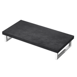 glasvilla Waschbeckenauflage inkl. 2x Edelstahlkonsolenträger Waschtischhalter Waschtischplatte HolzplattePlatte