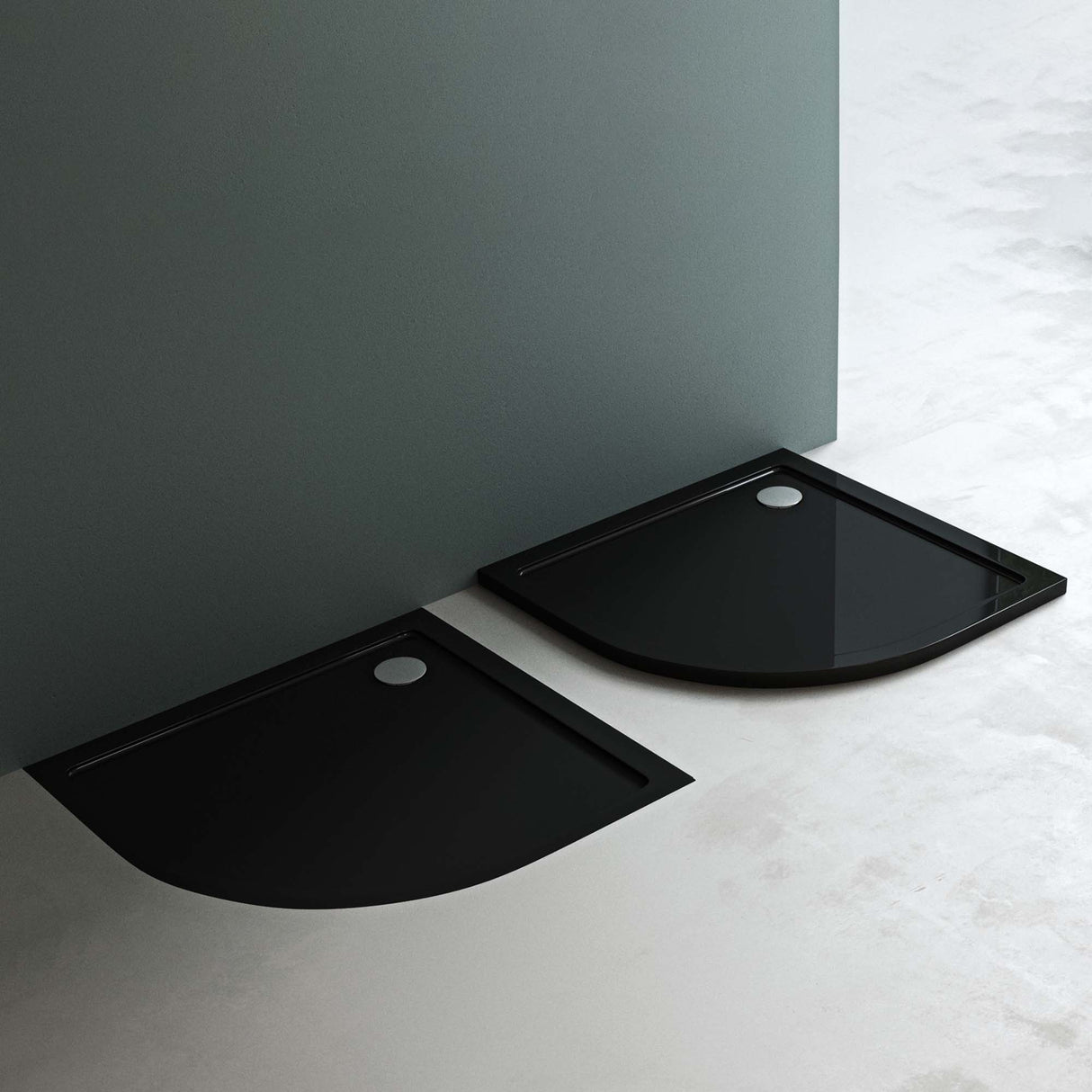 glasvilla Duschwanne Duschtasse aus Sanitäracryl Viertelkreis Faro3