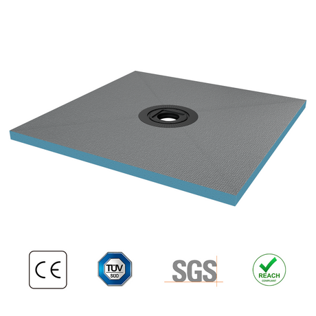 glasvilla Duschelement Duschboard befliesbar Duschelemente mit rinne Duschtasse bodeneben Gefälleplatte XPS