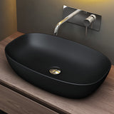 glasvilla Aufsatzwaschbecken Waschschale Waschbecken aus Keramik mit Nano-Beschichtung/Lotus-Effekt Brüssel104