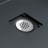 glasvilla Waschbecken mineralguss Einbauwaschbecken mit Ablaufabdeckung Col104