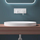 glasvilla Waschbecken Einbauwaschbecken, weiß Brüssel5006A aus Keramik, mit Nano-Beschichtung