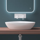 glasvilla Waschbecken Aufsatzwaschbecken Waschschale Aufsatzwaschtisch aus Keramik Aufsatzschale in weiß inkl. Nano-Beschichtung Brüssel215